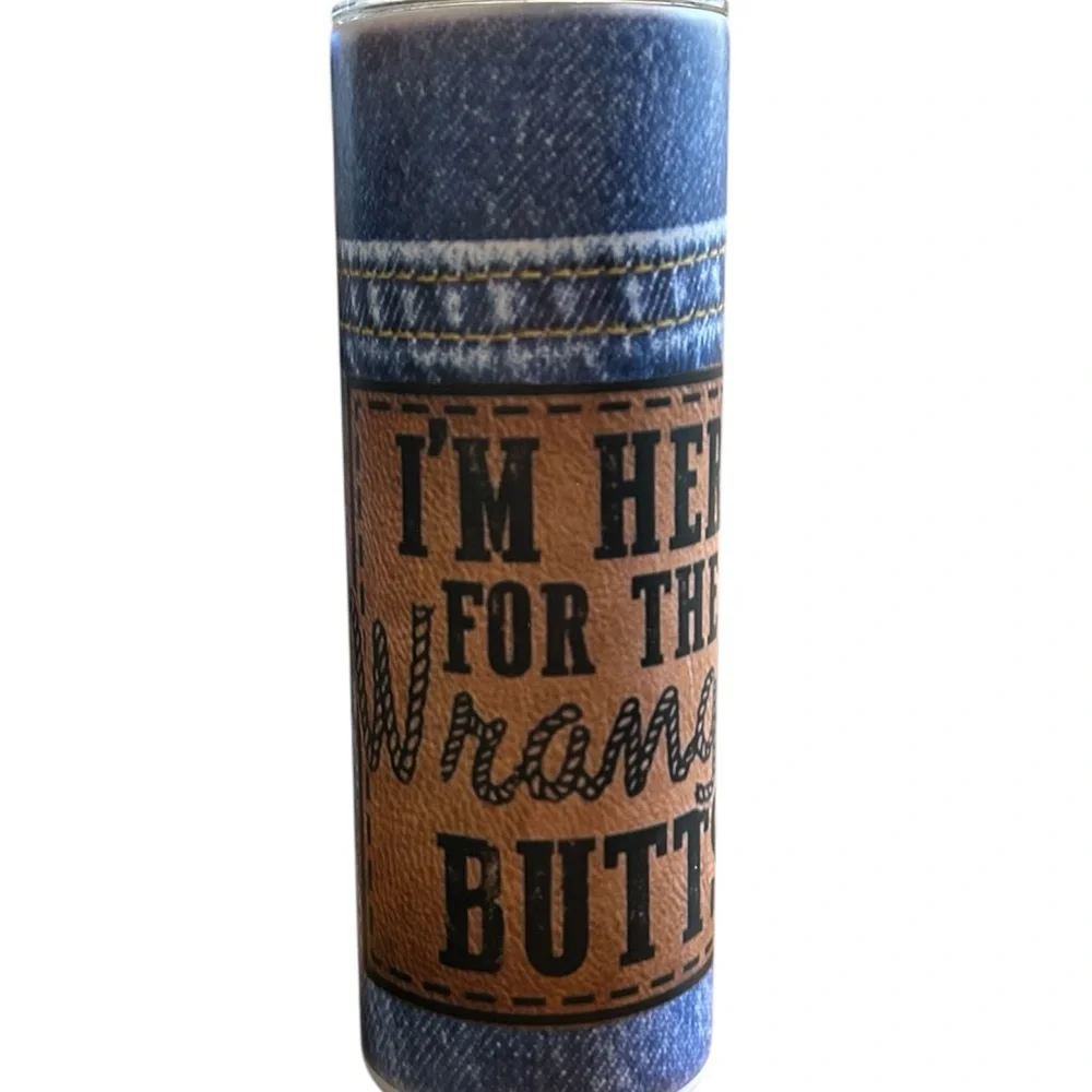 Wrangler Jean Denim Print 20oz Skinny Tumbler